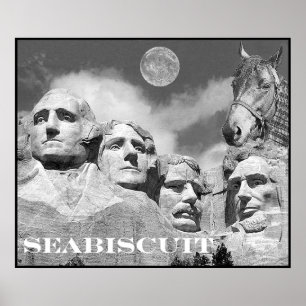 Poster Seabiscuit est sur le Mont Rushmore !