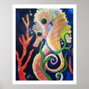 Poster Seahorse Pair