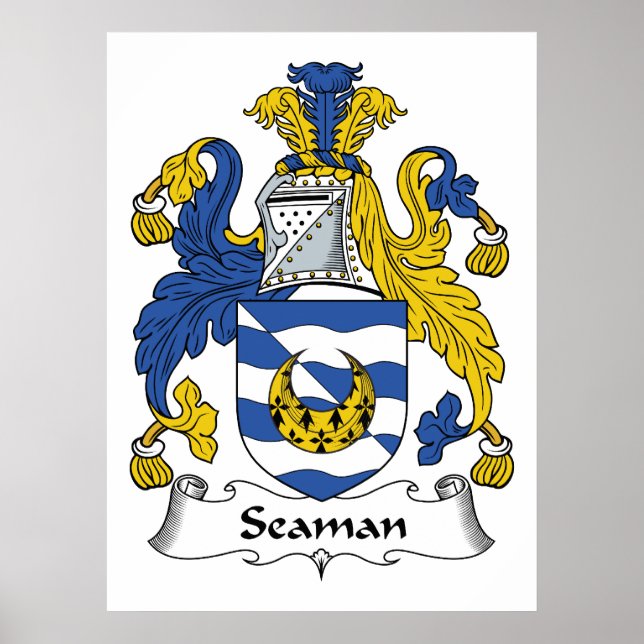 Poster Seaman Family Crest (Devant)