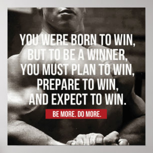 Poster Séance d'entraînement de motivation