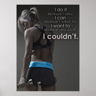 Poster Séance d'entraînement de motivation