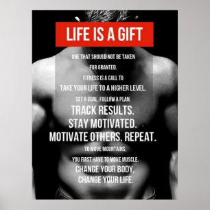 Poster Séance d'entraînement de motivation