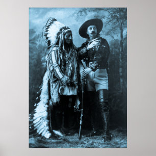 Poster Séance en chef Taureau et Buffalo Bill