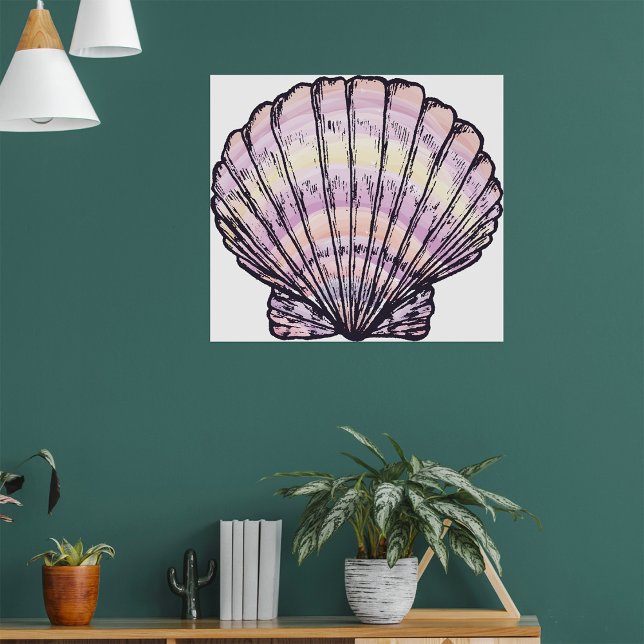 Poster Seashell Illustration (Créateur téléchargé)
