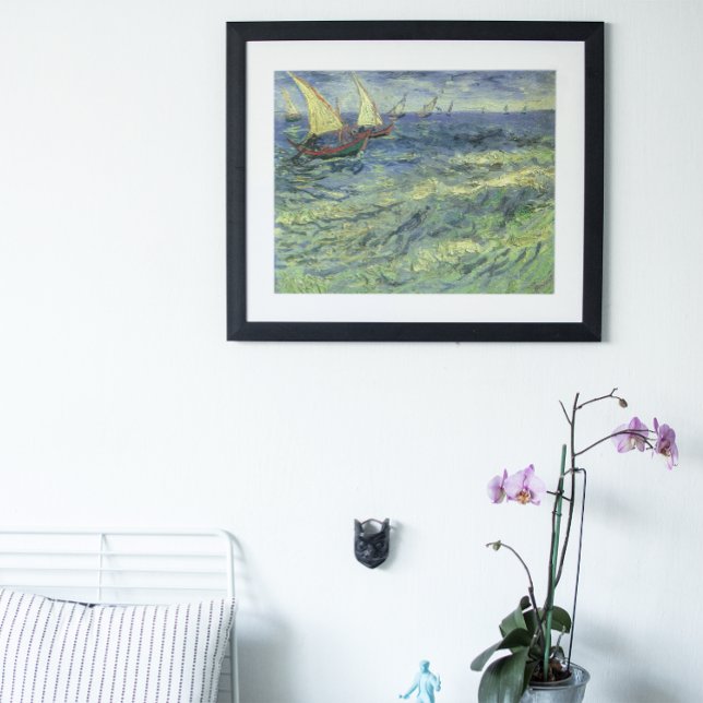 Poster Seasons à Saintes Maries par Vincent van Gogh (Créateur téléchargé)