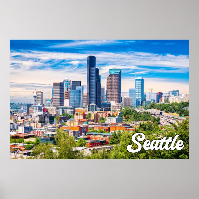 Poster Seattle, Washington, États-Unis (Devant)