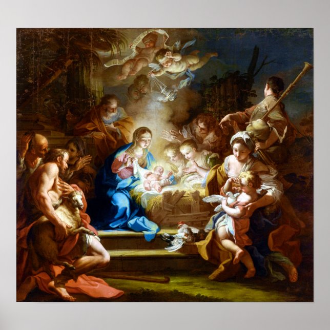 Poster Sebastiano Conca L'Adoration des Bergers (Devant)