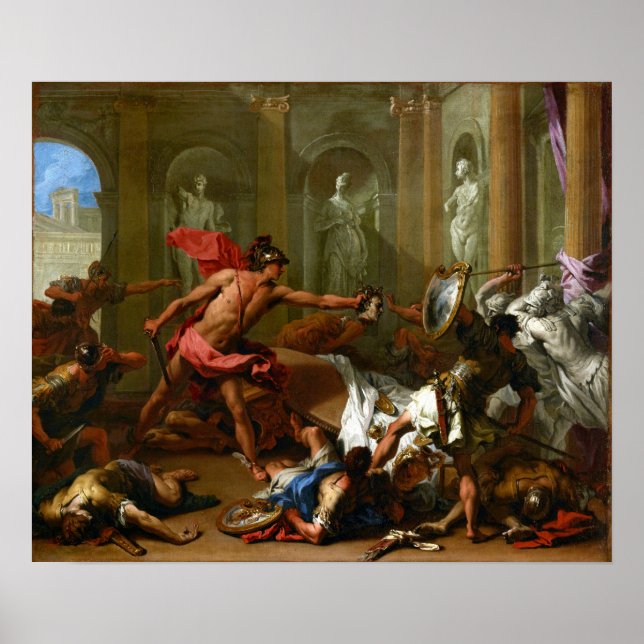 Poster Sebastiano Ricci Perseus face à Phineus (Devant)