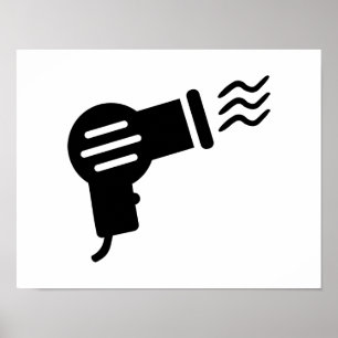 Poster Sèche-cheveux