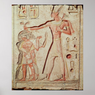 Poster Secours dépeignant Ramesses II miant des ennemis
