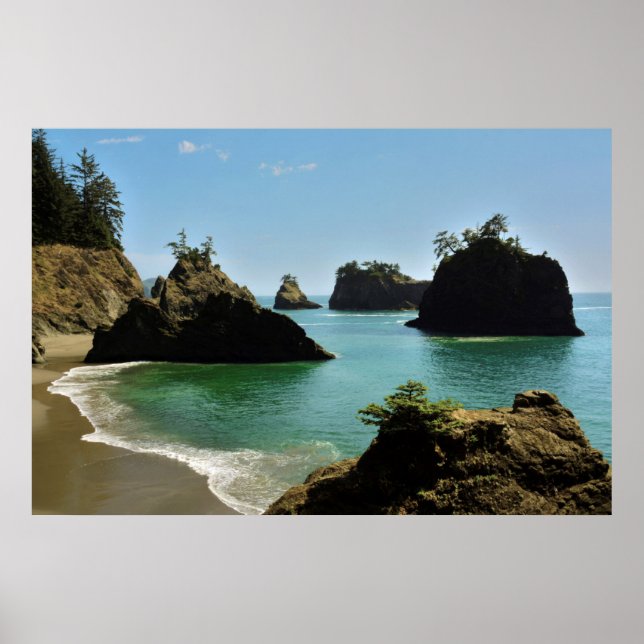 Poster Secret Beach, Boardman State Park, Oregon, USA (Devant)