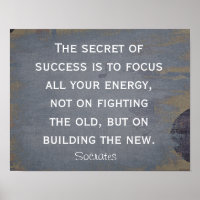 Secret de la réussite - Citation Socrate - Impress