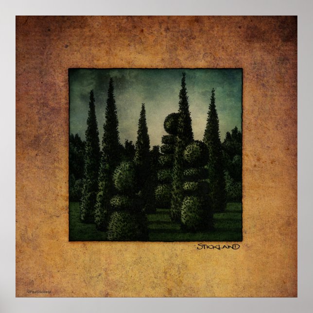 Poster Secret Moonrise Garden Art (Devant)