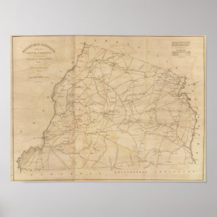 Poster Secteur d'Edgefield, la Caroline du Sud