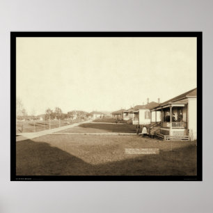 Poster Secteur résidentiel de Fort Meade SD 1889