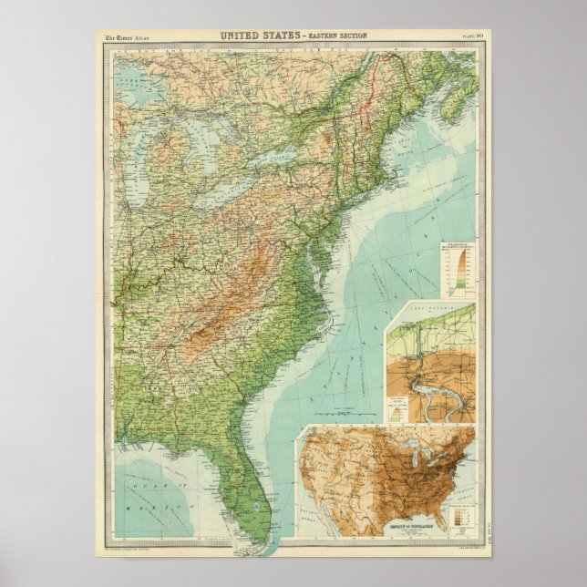 Poster Section Est des États-Unis (Devant)
