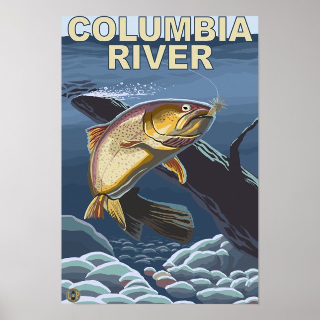 Poster Section transversale de la truite fardée (Devant)