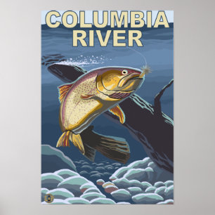 Poster Section transversale de truite impitoyable