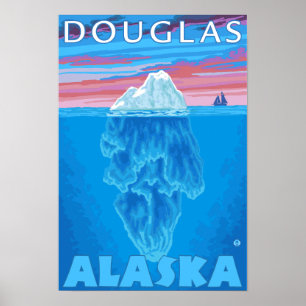 Poster Section transversale Iceberg - Douglas (Alaska)