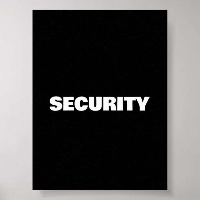Poster Sécurité (Devant)