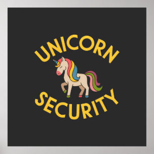 Poster Sécurité Unicorn : Gardez la magie en sécurité ave