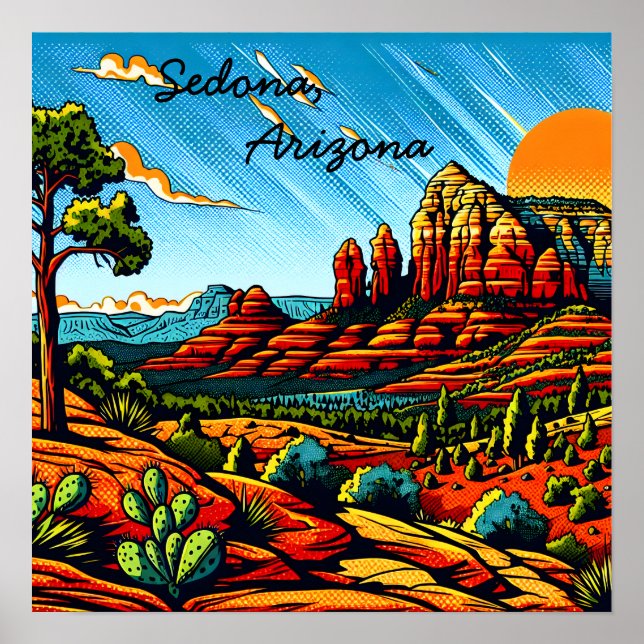 Poster Sedona, Arizona (Devant)