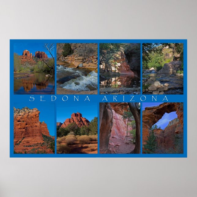 Poster Sedona Arizona Collage (Devant)