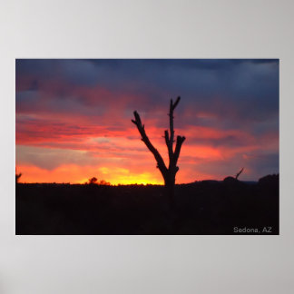 Poster Sedona, AZ Coucher du soleil