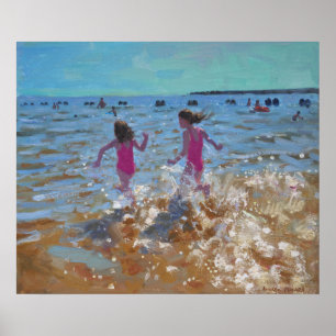 Poster S'effondrer dans la mer Clacton. 2014