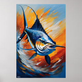 Poster | Segelfische | Ölmalerei