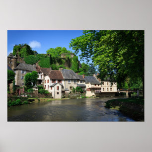 Poster Segur-le-Chateau in Frankreich