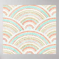 Seigaiha Waves : Motif Vintage Wavy