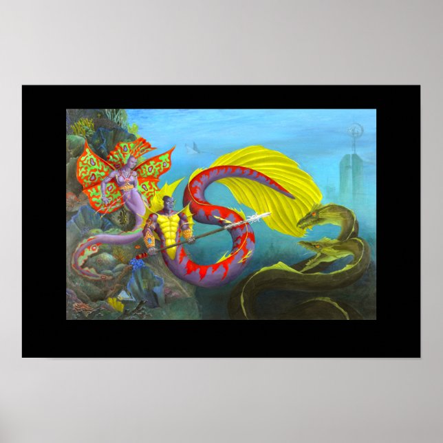 Poster Seigneur et Dame d'Atlantis (Devant)