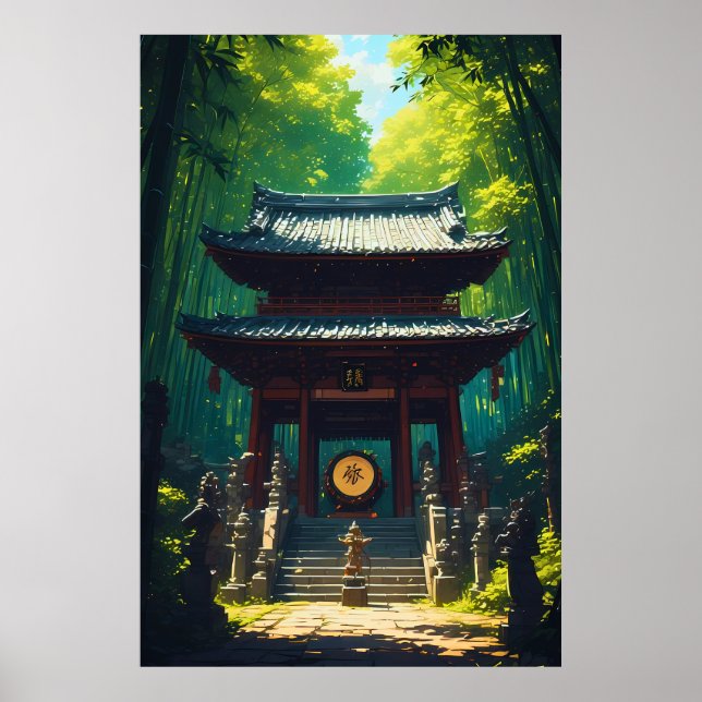 Poster "Seijaku no Mon" – Gate of Tranquility (Devant)