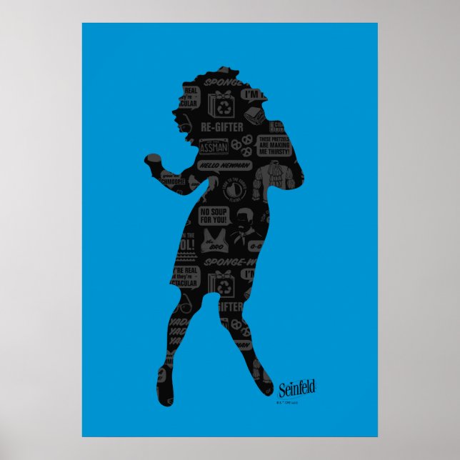 Poster Seinfeld | Elaine Danse Silhouette (Devant)