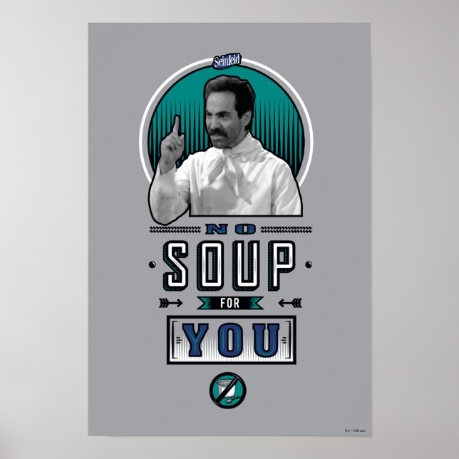 Poster Seinfeld | Pas De Soupe Pour Vous Graphique (Devant)