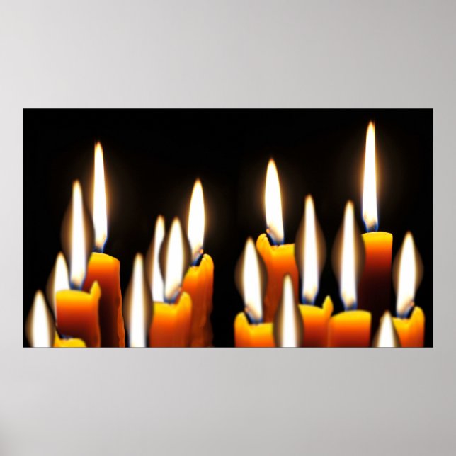Poster Seize bougies (Devant)