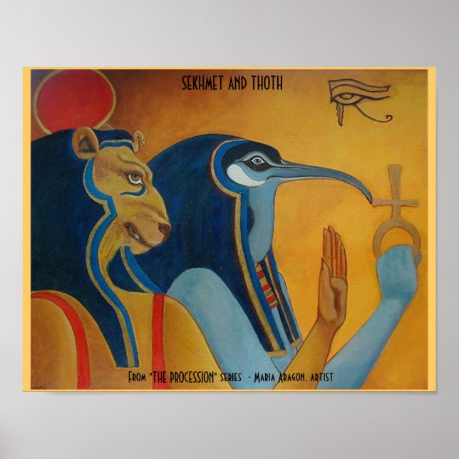 Poster Sekhmet et Thoth (Devant)