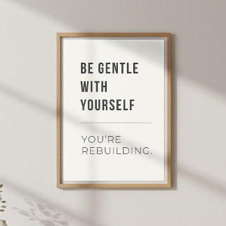 Poster Self Compassion Decor. Mental Wellness