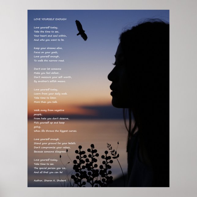 Poster Self Love Poetry Art Print (Devant)