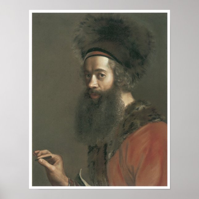 Poster Self-Portrait, Jean-Etienne Liotard, 1744-45 (Devant)