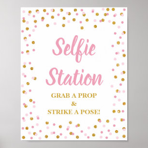 Poster Selfie Station Attraper une attaque de la prothèse