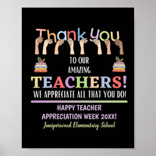 Poster Semaine d'appréciation de l'enseignant