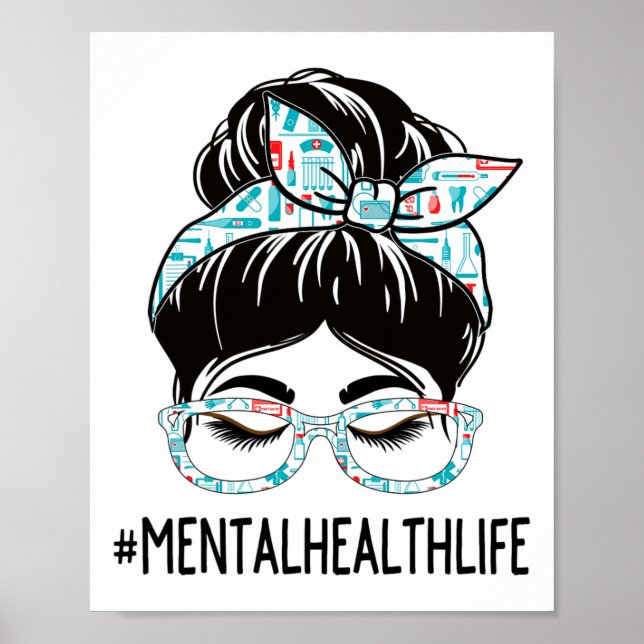 Poster Semaine de la santé Jour d'appréciation Femmes Mes (Devant)