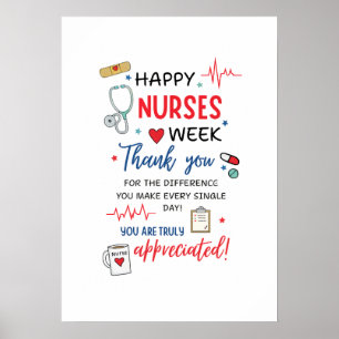 Poster Semaine des infirmières Signe imprimable Reconnais