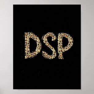 Poster Semaine drôle de léopard dsp professionnel de sout
