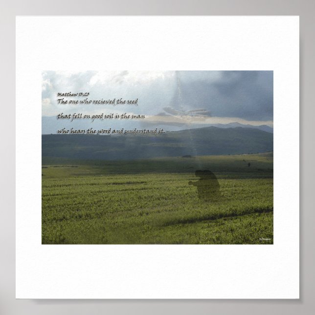 Poster Semence et foi (Devant)