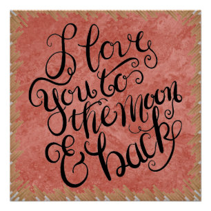 Poster Semi Glossy .. Je t'aime Design artistique