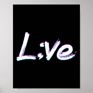 Poster Semicolon en direct Sensibilisation à la préventio