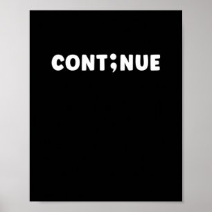 Poster Semicolon Suicide Prevention